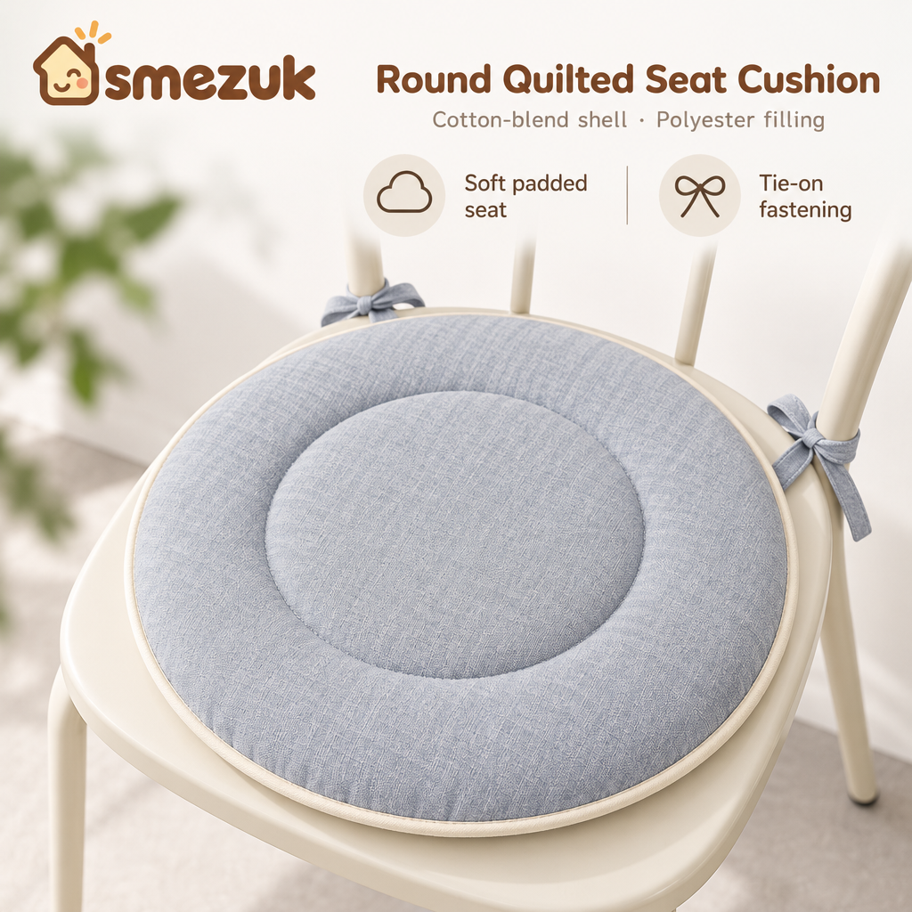 SMEZUK Round Tufted Chair Cushion detail 2