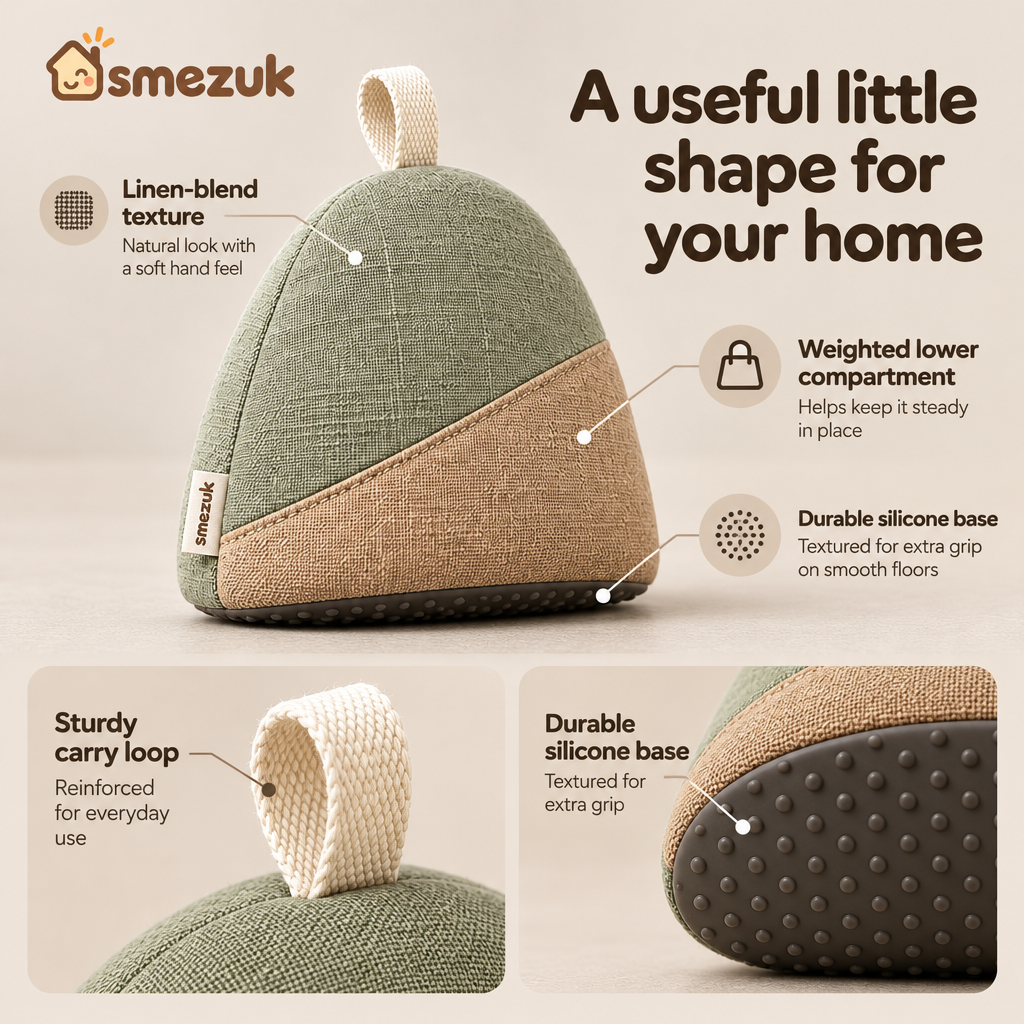 SMEZUK Soft Fabric Door Stop detail 1