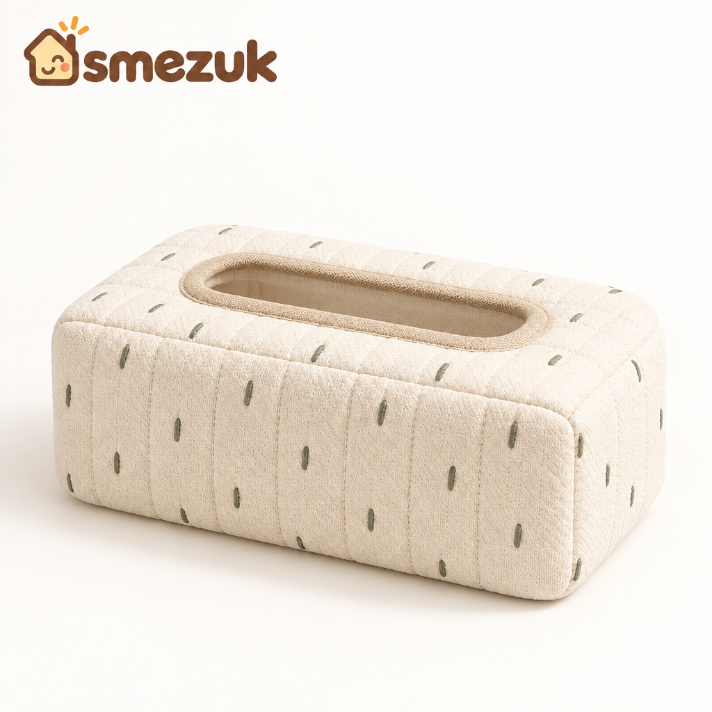 SMEZUK Padded Tissue Box Cover main view