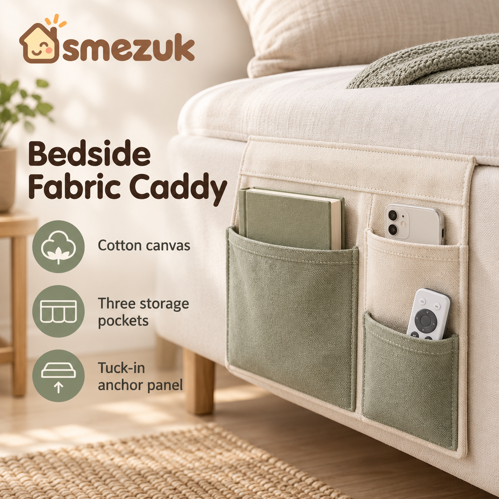 SMEZUK Bedside Pocket Organizer detail 2