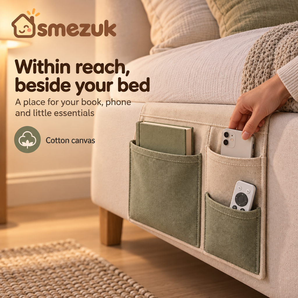 SMEZUK Bedside Pocket Organizer detail 3