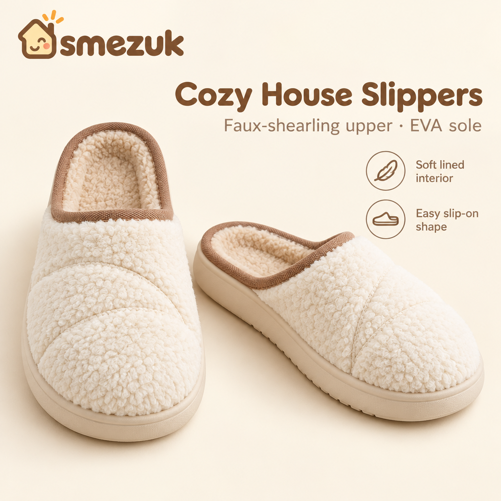 SMEZUK Quilted House Slippers detail 1
