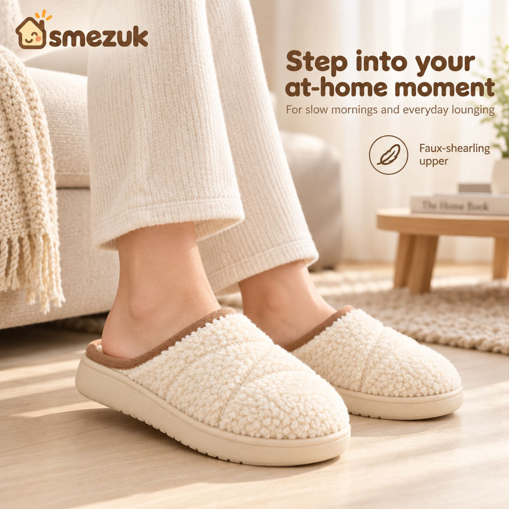 SMEZUK Quilted House Slippers detail 3