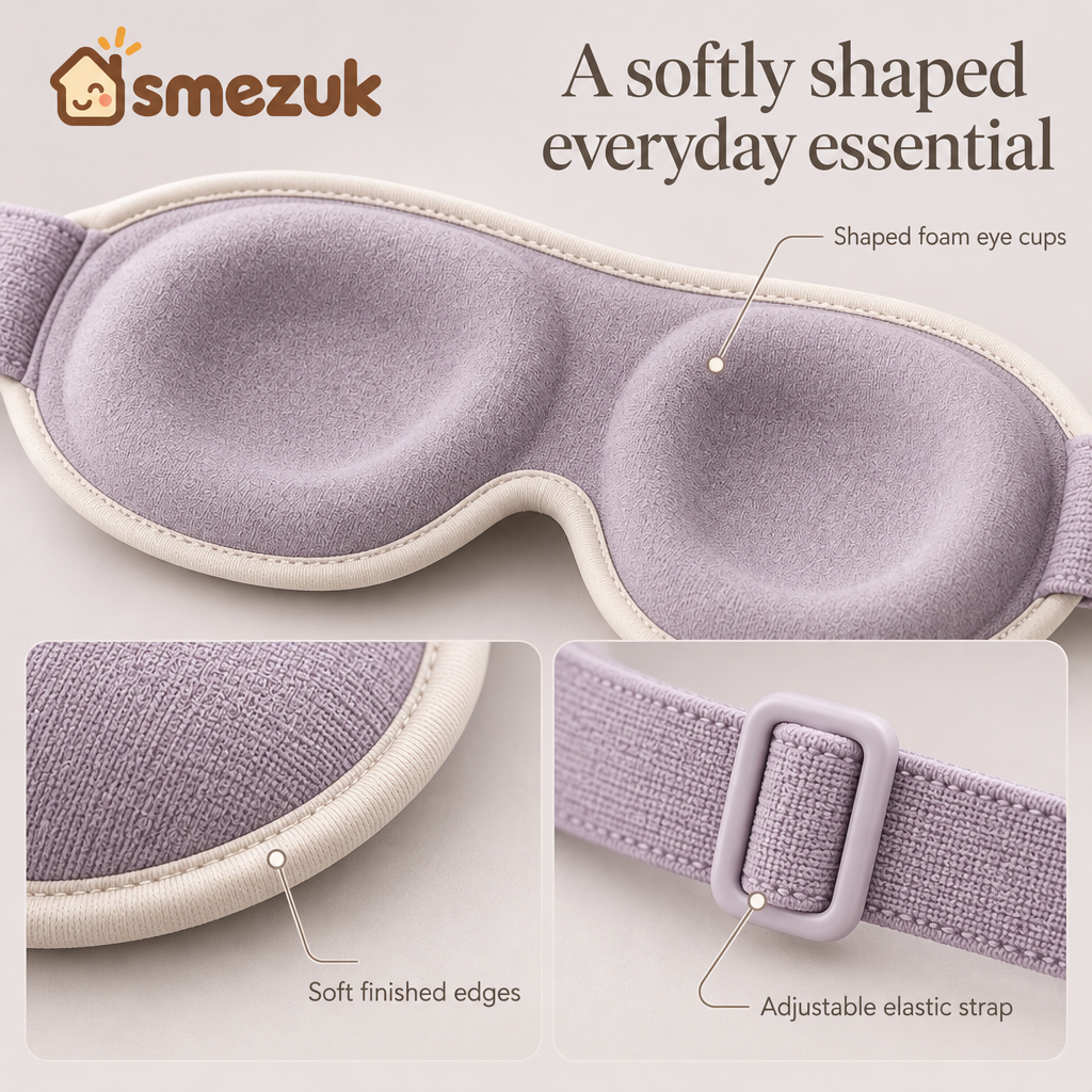 SMEZUK Contoured Sleep Mask detail 1