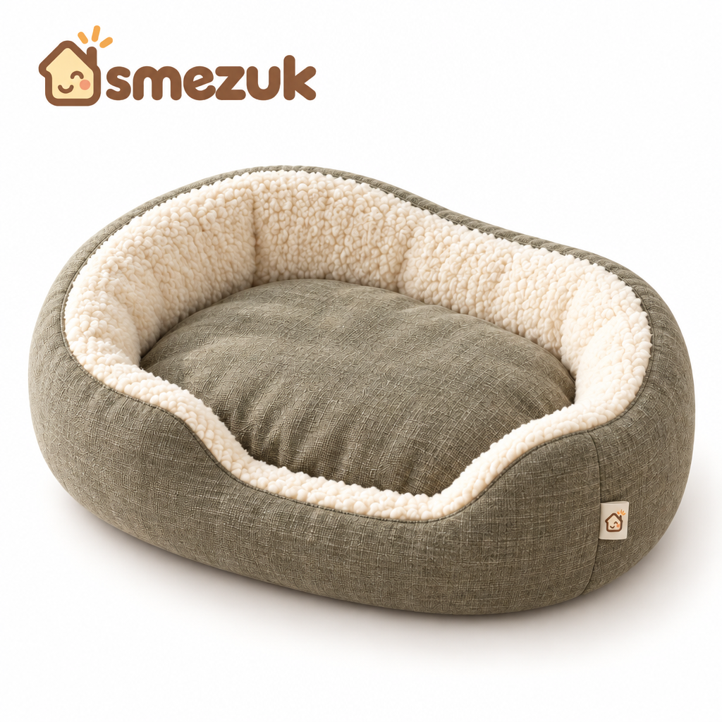 SMEZUK Cozy Bolster Pet Bed main view