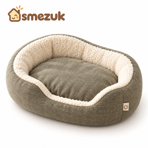SMEZUK Cozy Bolster Pet Bed main view